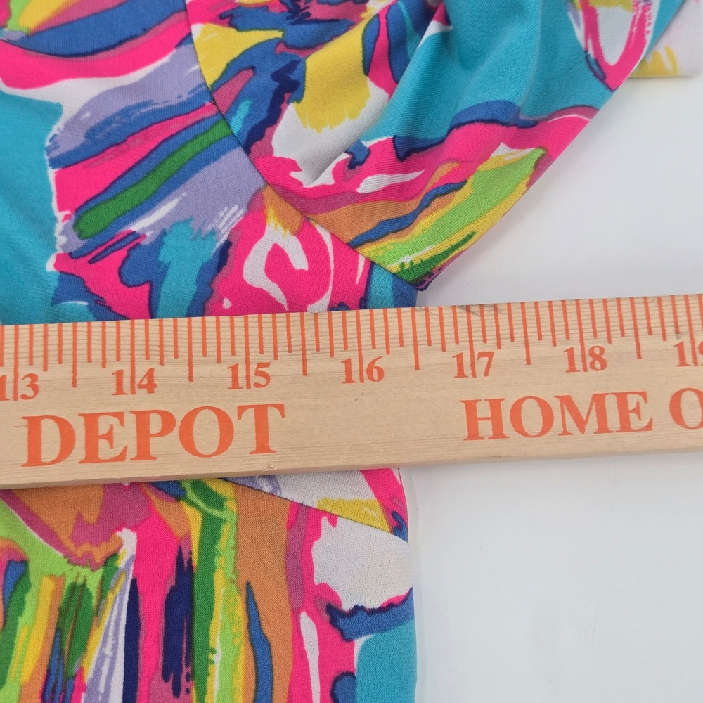 Lilly Pulitzer Fairfield Dress Sea Blue Summer Haze Engineered Women's Small EUC - Picture 11 of 13